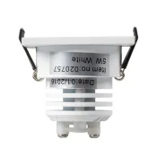 светильник   5W Белый дневной 020758  LTM-S50x50WH 25deg 220V квадратный встраиваемый белый