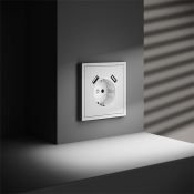 Розетка встраиваемая VOLTUM S70 с заземлением и защитными шторками 16А с USB A+A белый матовый