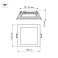 Встраиваемый светильник-панель  12W Белый  014933 LT-S160x160WH стекло 220V IP20 квадратный белый Уценка!!!