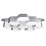 Люстра накладная Lightstar светодиодная  80W Белый дневной FAVO 750164  фигурная хром