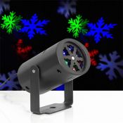 Световой проектор «Снежинки и игрушки», 2 картриджа, свечение мульти, 220 В