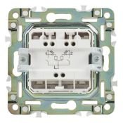 Выключатель встраиваемый двухклавишный с подсветкой IEK SKANDY SK-V20-1-10-K02 SK-V09Bl черный
