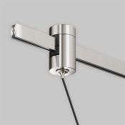 Трековый подвесной светильник 12W Белый дневной TR157-1-12W4K-PT Фокус / Focus Led Flarity IP20 платина