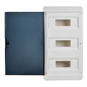 Корпус пластиковый TF5-KP12-N-36-41-K01-K03 ЩРН-П-36 IP41 черная прозрачная дверь TEKFOR IEK