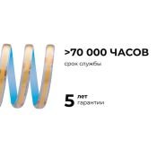 Светодиодная лента Белый COB 24V 15W/m 560Led/метр герм трубка 00-491 PRO 8мм IP65