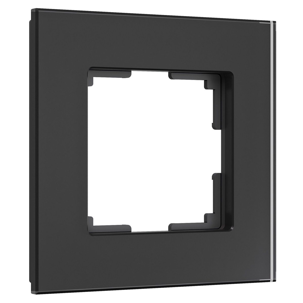 Рамка стеклянная 1 пост WERKEL Senso W0013108 черный