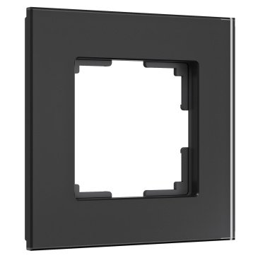 Рамка стеклянная 1 пост WERKEL Senso W0013108 черный