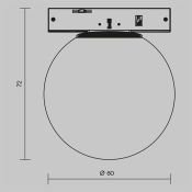 Трековый светильник 3W Белый дневной TR185-1-3W4K-B Луна / Luna Levity 4000К белый