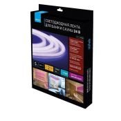 Светодиодная лента Фиолетовый 2835 24V 14.4W/m 120Led/метр 00-329 термостойкая IP68 Светодиодная лента Фиолетовый 2835 24V 14.4W/m 120Led/метр 00-329 термостойкая IP68