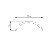 Экран SL-KANT-H10 ROUND OPAL матовый 049167