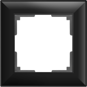 Рамка  пластик 1 пост WERKEL Fiore WL14-Frame-01 / W0012208 черный матовый