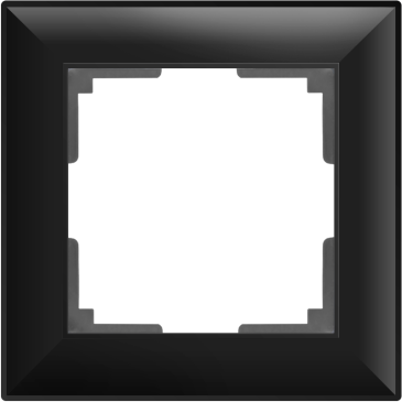 Рамка пластик 1 пост WERKEL Fiore WL14-Frame-01 / W0012208 черный матовый