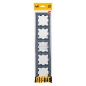 Рамка пластик 5 постов IEK BRITE BR-M52-K35 РУ-5-БрМ маренго