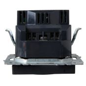 Штепсельная розетка встраиваемая IEK BRITE 16А BR-R14-16-U22-018-K02 РЮш11-1-БрЧ с з/к и шторками с USB A+C 18Вт черный