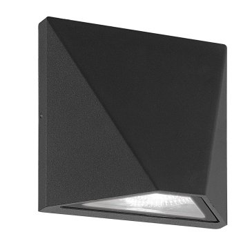 светильник   8W Белый дневной UL-00009347 ULU-S50A-8W-4000K IP65 BLACK квадратный накладной черный