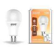 светодиодная лампа шар  A60 Белый теплый - Белый 10W 2380078 Gauss Smart Home диммируемая
