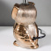 светильник декоративный Золотая сова E14 20х20х33 см шоколадно-серебристый