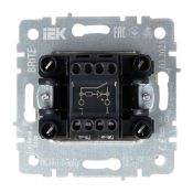 Выключатель встраиваемый одноклавишный с подсветкой IEK BRITE BR-V10-1-10-K10 ВС10-1-1-БрКр бежевый