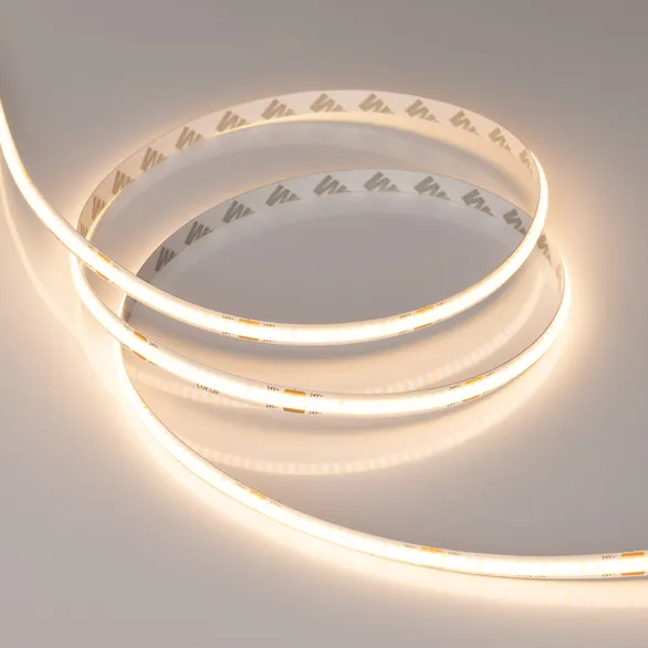 Светодиодная лента Белый теплый CSP 24V   8W/m 320Led/метр 039022(1) COB-X320-8mm 3000K