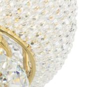 Люстра накладная Osgona без лампы Monile 704032 3х40W E14 круглая золото/прозрачный