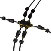 Коннектор NEO-GERM-3pin-TT-WTW (4-8mm) IP68 черный 053445