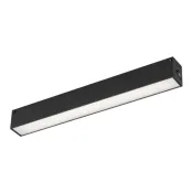 Магнитный трековый светильник 12W Белый теплый MAG-FLAT-25-L400 100deg  24V на магнитный шинопровод черный 046333 DALI