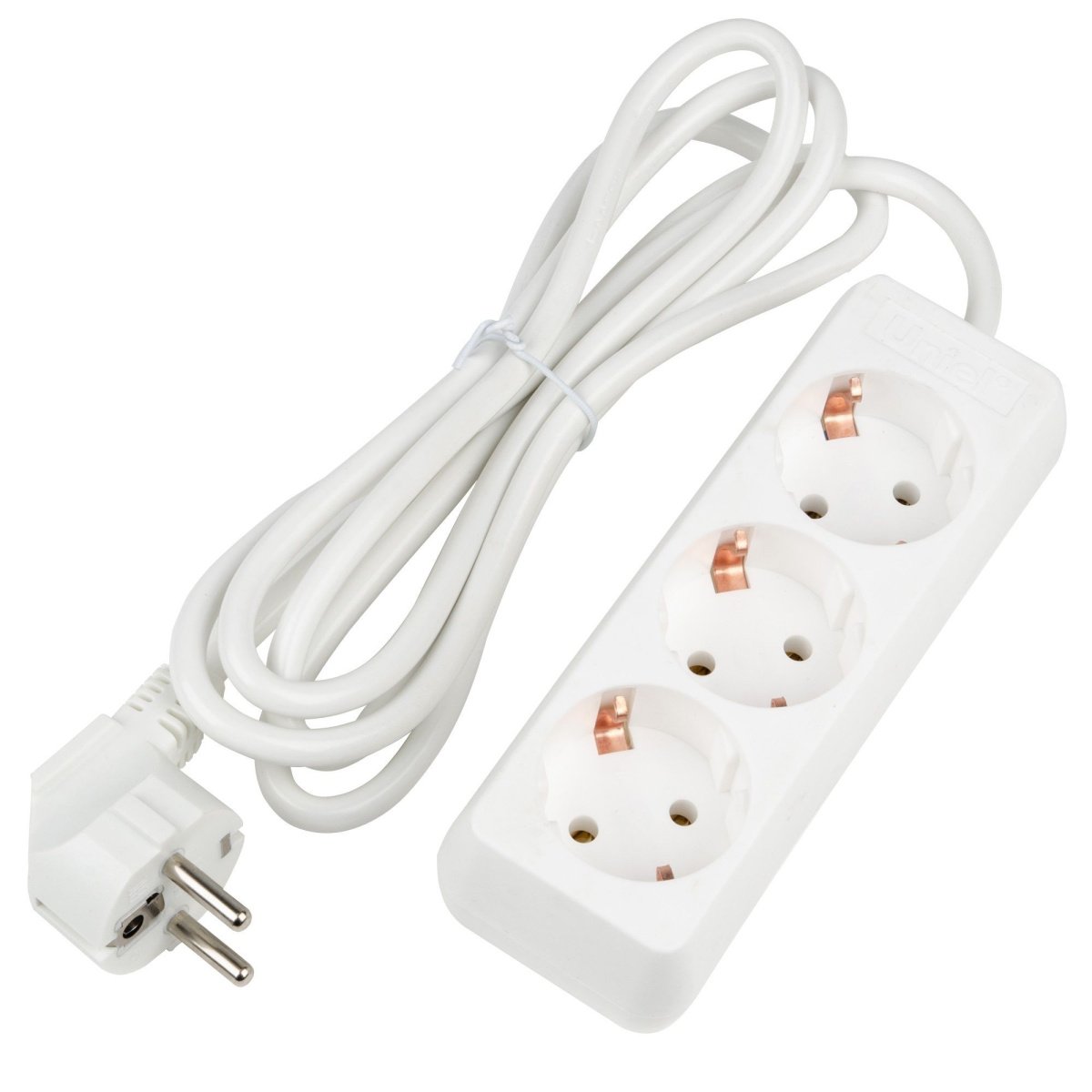 удлинитель с заземлением Uniel UL-00010000 S-GCU3-2 WHITE 2м Ultra