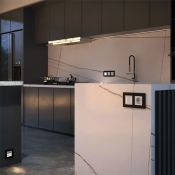 Выключатель встраиваемый двухклавишный с подсветкой сенсорный WERKEL W4522001 белый матовый