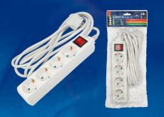 удлинитель с заземлением и выключателем Uniel 02927 S-GCD4-3B 3м white Standart удлинитель с заземлением и выключателем Uniel 02927 S-GCD4-3B 3м white Standart