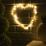 фигурка  светодиодная «Сердце» 28 х 28 см, металл, батарейки ААх2, свечение тёплое белое