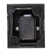 светильник Uniel без лампы UL-00010510 UUL-P51A 6W-GU10 BLACK 220V IP65  накладной черный