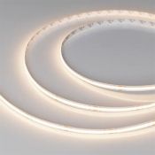 Светодиодная лента Белый теплый COB 24V 10W/m 480Led/метр 047753 COB-X480-8mm  3500K PRO REEL 20м