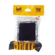 Штепсельная розетка встраиваемая IEK BRITE 16А BR-R16-16-44-K02 РСбш10-3-44-БрЧ с з/к и шторками с крышкой черный IP44