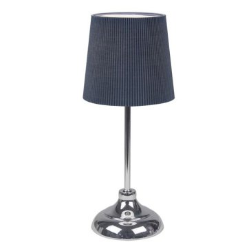 светильник настольный без лампы UML-B309 E14 CHROME-DARK BLUE UL-00012426 темно-сиинй/хром