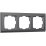 Рамка пластик 3 поста WERKEL Stark WL04-Frame-03 / W0031864 графит матовый