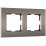 Рамка пластик 2 поста WERKEL SLAB W0022963 бронза софт