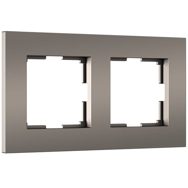 Рамка пластик 2 поста WERKEL SLAB W0022963 бронза софт