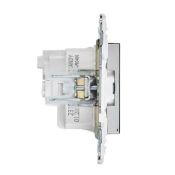 Штепсельная розетка встраиваемая IEK SKANDY 16А SK-R14-16-K50 SK-R04N с з/к без з/ш металл никел