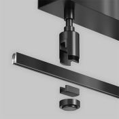 Основание потолочное для блока питания с вводом питания Flarity черный TRA156C-BB1-B