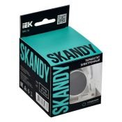 Термостат электронный с подсветкой SK-T01N металл никель SK-RT11-K50 SKANDY IEK