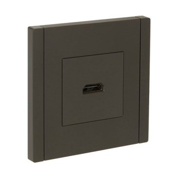 Розетка встраиваемая HDMI IEK FORTE&PIANO FP340 серый FP-H10-K03