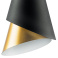 Подвесной светильник без лампы Lightstar 757010 CONE 1х40W E14 конус черный/золото