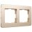 Рамка металлическая 2 поста WERKEL Platinum W0022611 шампань