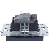 Розетка встраиваемая комбинированная IEK BRITE BR-AF20-O-K35 РТВ/РСп12-БрМ TV+SAT маренго