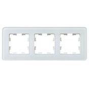 Рамка стеклянная 3 поста IEK BRITE BR-M32-G-41-K01 РУ-3-2-Бр белый RE