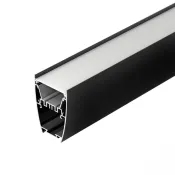алюминиевый профиль LINE-5075-U-HONEYCOMB-2000 BLACK 044885