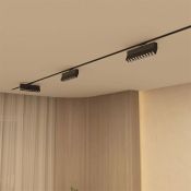 Трековый светильник однофазный  20W Белый теплый SOLID EDDER DK6636-BK IP20 на шинопровод черный