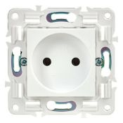 Штепсельная розетка встраиваемая IEK SKANDY 10А SK-R10-10-K01 SK-R02W без з/к без шторок арктический белый
