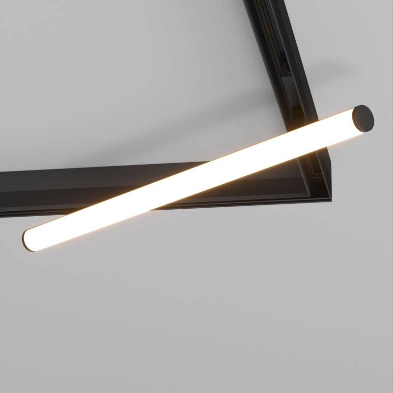 Трековый светильник  20W Белый теплый 037350 MAG-ORIENT-TUBE-CORNER-L600 на магнитный шинопровод черный
