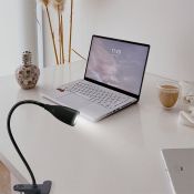 светильник настольный   4W UL-00010746 ULM-D501 4W-4000K BLACK на прищепке черный светильник настольный   4W UL-00010746 ULM-D501 4W-4000K BLACK на прищепке черный